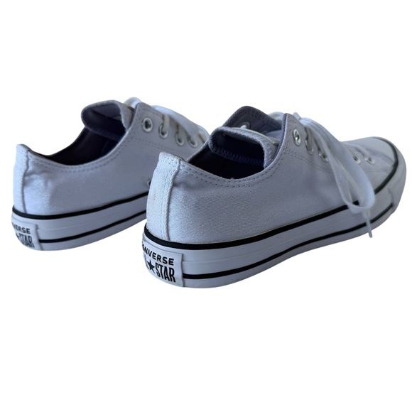 Sparkle White Glitter Converse All Star Sneakers Sz 8 - Picture 3 of 13